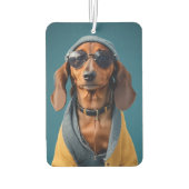 Gangster Dachshund Autolufterfrischer (Rückseite)