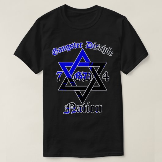 Gangster Disciple Nation GD 74 Folks GDN T-Shirt (Design vorne)