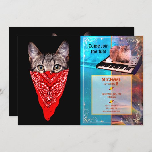 Gangster Einladung (Vorne/Hinten)