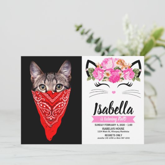 Gangster Einladung (Stehend Vorderseite)