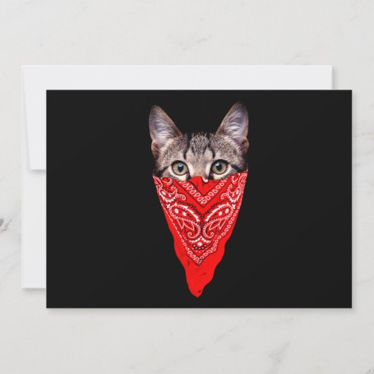 Gangster Einladung (Rückseite)