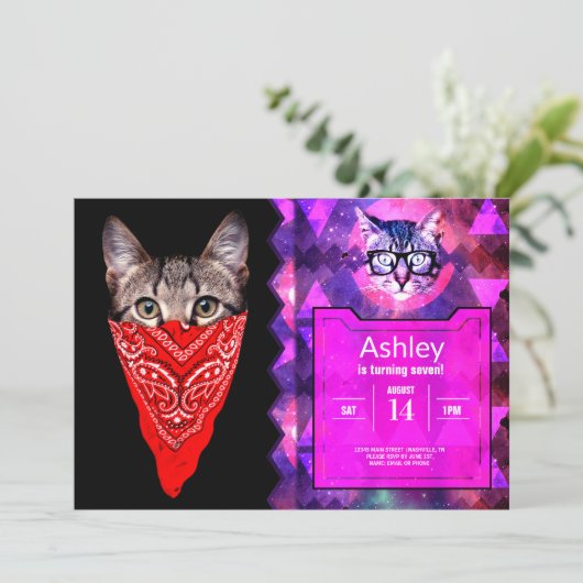 Gangster Einladung (Stehend Vorderseite)