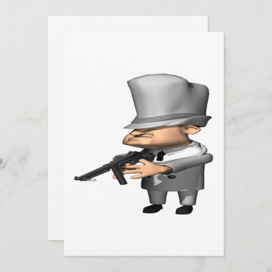 Gangster Einladung (Vorne/Hinten)