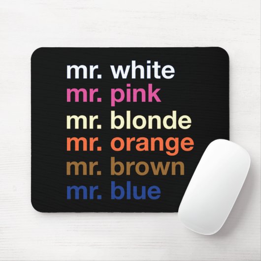 Gangster-Farben Mousepad (Mit Mouse)
