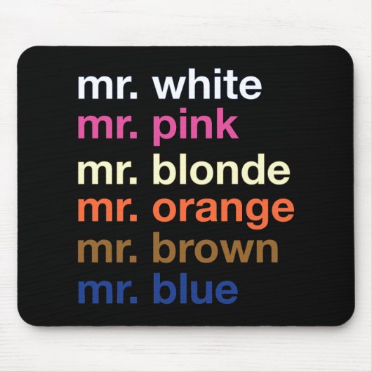 Gangster-Farben Mousepad (Vorne)