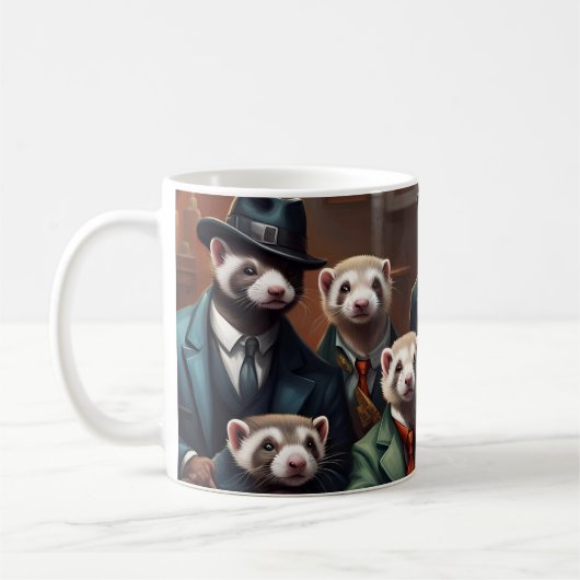 Gangster Ferrets Kaffeetasse (Links)
