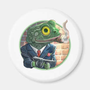 Gangster-Frosch-Magnet Magnet