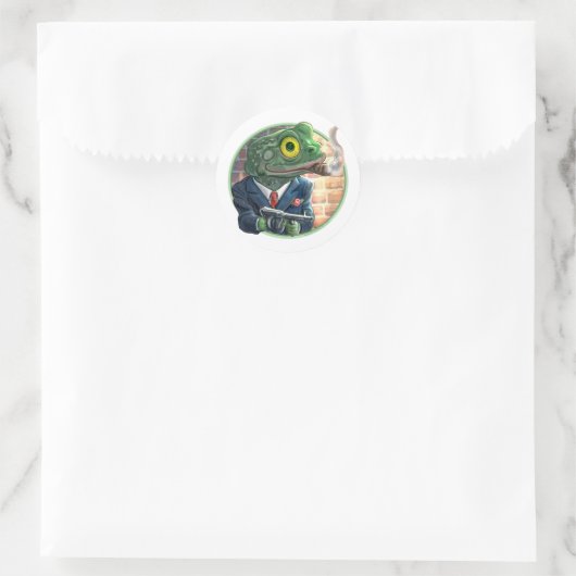 Gangster Frosch Sticker (Tasche)