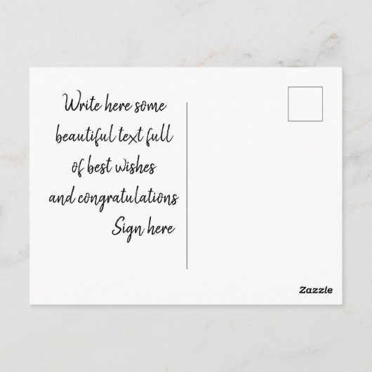 Gangster - Happy Birthday lustig, anpassbar Postkarte (Rückseite)