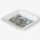 Gangster Hideout Pappteller (Gewinkelt)