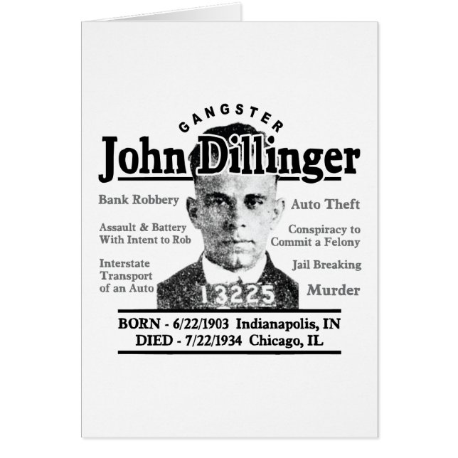 Gangster John Dillinger (Vorne)