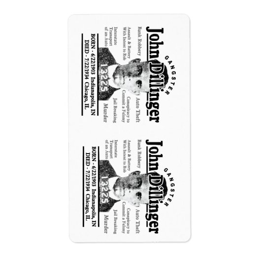 Gangster John Dillinger (Vorne)