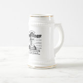 Gangster John Dillinger Bierglas (VorderseiteRechts)