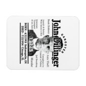 Gangster John Dillinger Magnet (Horizontal)