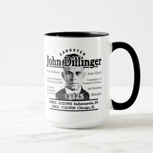 Gangster John Dillinger Tasse (Rechts)