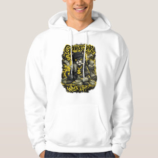 Gangster-Katzen-Straßenkunst-T-Shirt Hoodie