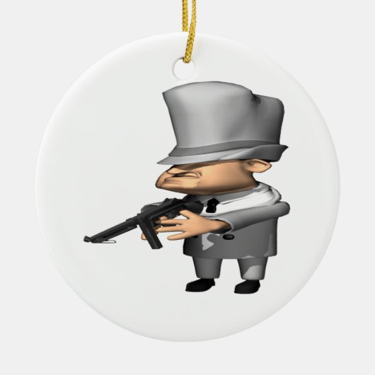 Gangster Keramik Ornament (Vorne)
