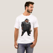Gangster Kingpin Brutus The Bulldog Mafia Style T-Shirt (Vorne ganz)