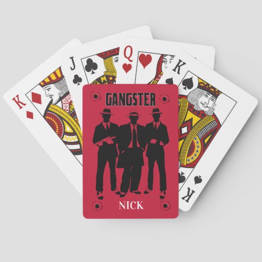 Gangster, kundengebundene Spielkarten (Rückseite)