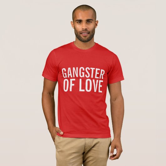 GANGSTER LIEBE Valentinstag T - Shirt (Vorne ganz)