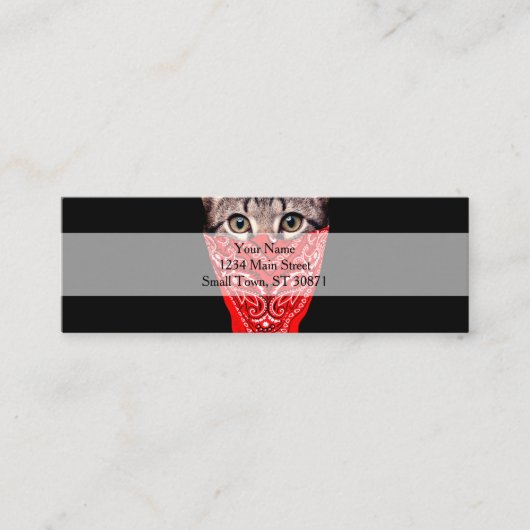 Gangster Mini Visitenkarte (Vorderseite)