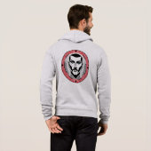 Gangster mit Narbe Design Hoodie (Schwarz voll)