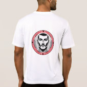 Gangster mit Narbe Design T-Shirt (Rückseite)