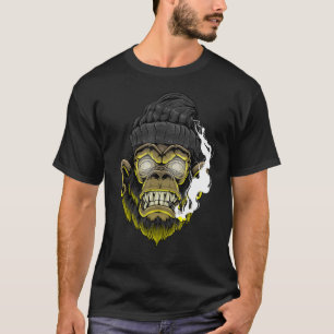 Gangster Monkey Edgy Aesthetic Streetwear T-Shirt
