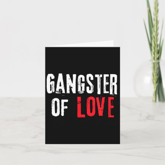 Gangster Of Love Valentines Day Festive Gift Karte (Vorderseite)