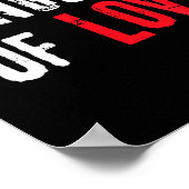 Gangster Of Love Valentines Day Festive Gift  Poster (Ecke)