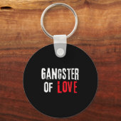 Gangster Of Love Valentines Day Festive Gift  Schlüsselanhänger (Vorderseite)