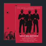 Gangster-Party Einladungen<br><div class="desc">Gonna machen Sie ein Angebot, das Sie ablehnen können... Nehmen Sie ein Party zum Thema Mobster Party. Dieses Design wurde mit einem alten Mobster-Thema in der Schule geschaffen, mit 3 Silhouetten Gangstern mit einem Stadtbild auf der Rückseite und Kugeln Loch Akzente. Weitere Mafia-Party finden Sie unter Metro-Event.com und Metro-Events auf...</div>