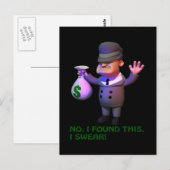 Gangster Postkarte (Vorne/Hinten)