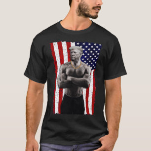 Gangster Pro Donald Trump Tattoo Republikaner Amer T-Shirt