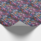 Gangster rapper urban graffiti street art geschenkpapier (Ecke)