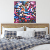 Gangster rapper urban graffiti Street art Leinwanddruck (Insitu (Schlafzimmer))