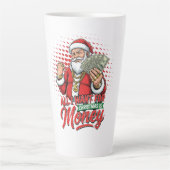 Gangster Santa All I Want For Christmas Is Money Milchtasse (Vorderseite)