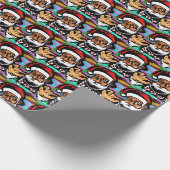 Gangster Santa Claus Weihnachten Geschenkpapier (Ecke)