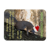Gangster Santa Squirrel Magnet (Horizontal)