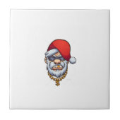 Gangster-Santa-Zierfliesen Fliese (Vorderseite)