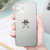 Gangster-Schädel Aufkleber (Telefon)