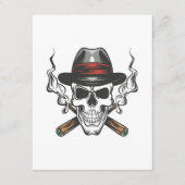 Gangster-Schädel Begleitkarte (Vorderseite)