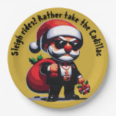 Gangster - Schlittenfahrten? Nehmen Sie stattdesse Pappteller (Vorderseite)