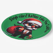 Gangster - Schlittenfahrten? Nehmen Sie stattdesse Pappteller (Schrägansicht)