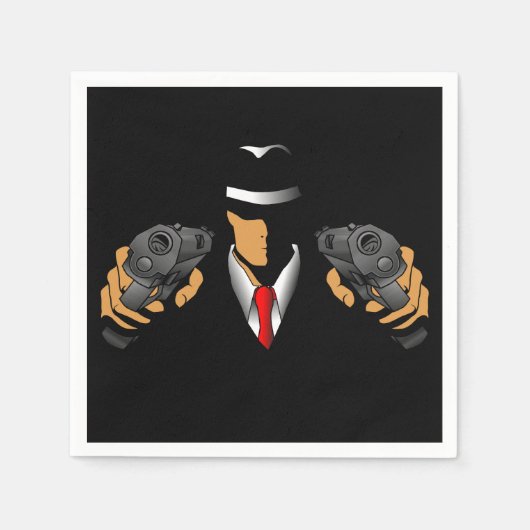 Gangster Serviette (Vorderseite)