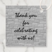 Gangster-Silhouette Geschenkanhänger (Rückseite)