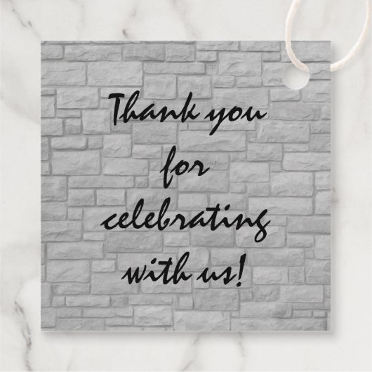 Gangster-Silhouette Geschenkanhänger (Rückseite)