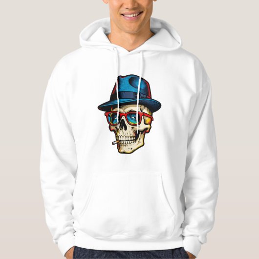 Gangster Skully Hoodie (Vorderseite)
