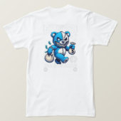Gangster Teddy Bar - Gewollt Totes oder Lebendes G T-Shirt (Design Rückseite)