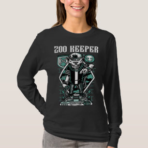 Gangster-Tiger-Zoo-Wärter-Kostüm Afrikanisches Tie T-Shirt